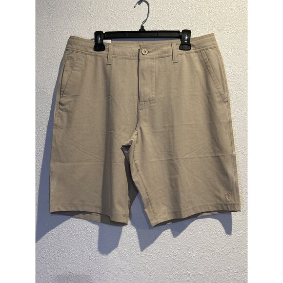 Hang Ten Men’s 34 Hybrid Shorts Quick Dry Stretch Casual Zip Pocket Swim Walk - Picture 3 of 4